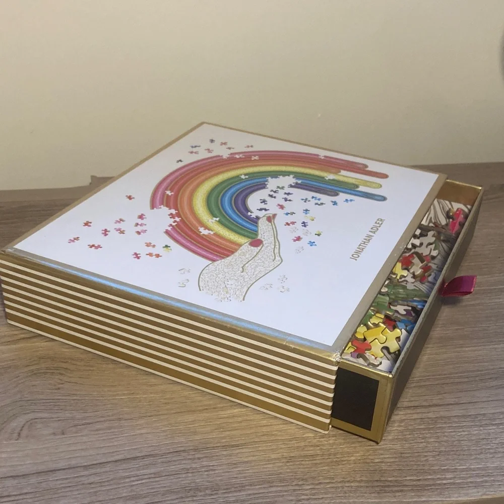 Jonathan Adler Vibrant Rainbow hand Puzzle 750 pieces